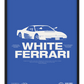 White Ferrari - Blue